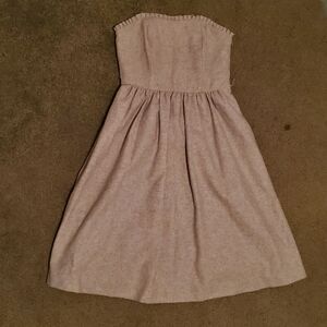 Banana Republic Gray Strapless Dress